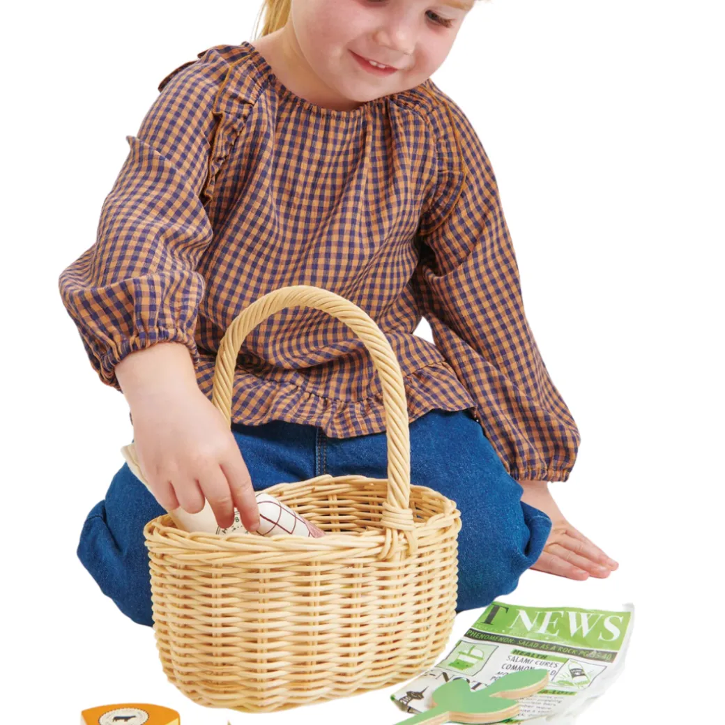 Wicker Farmer's Market Shopping Basket