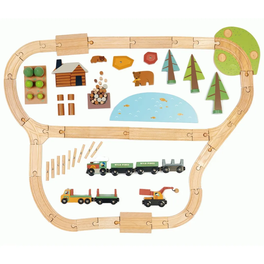 Wild Pines Wooden Train Set