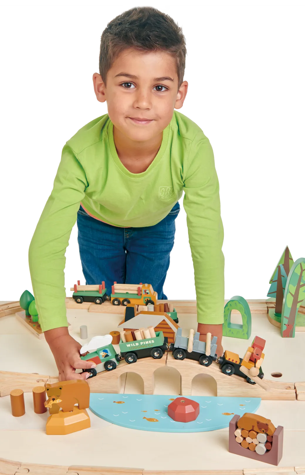 Wild Pines Wooden Train Set