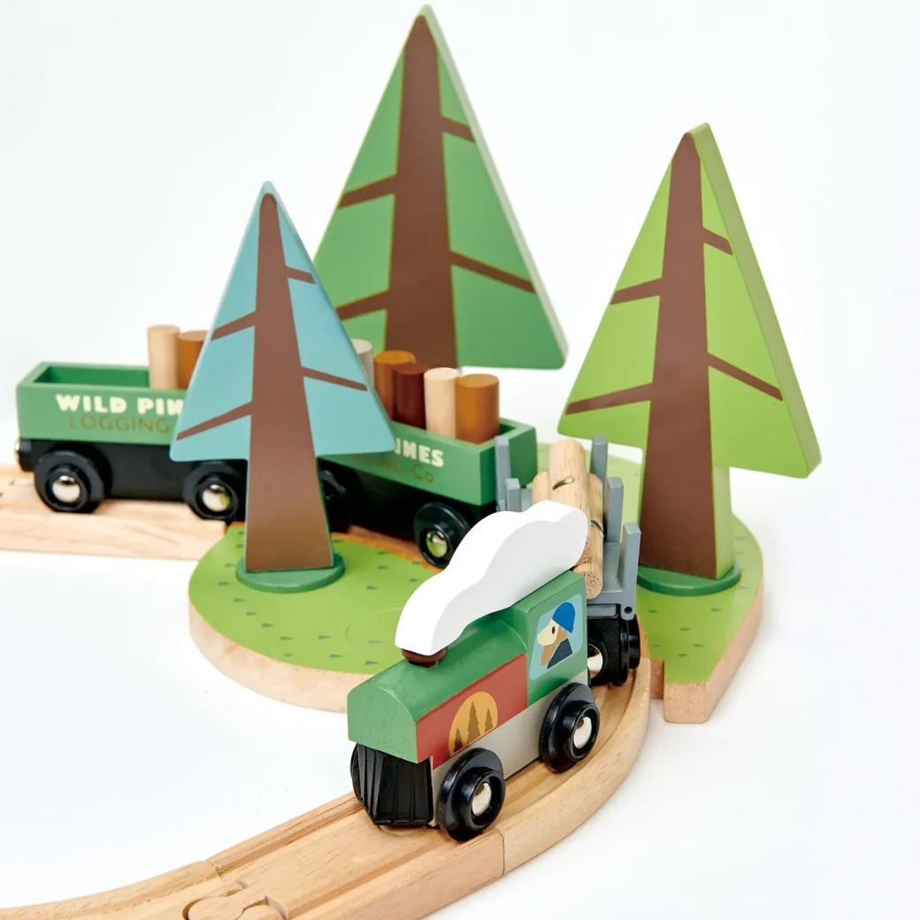 Wild Pines Wooden Train Set