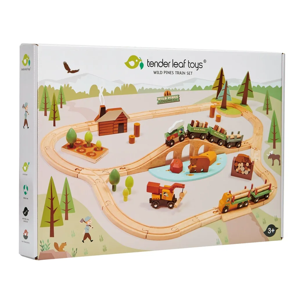 Wild Pines Wooden Train Set