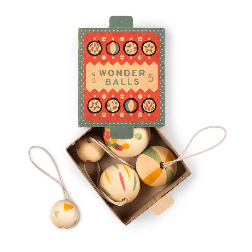 Wonder Balls Wooden Ornament Set