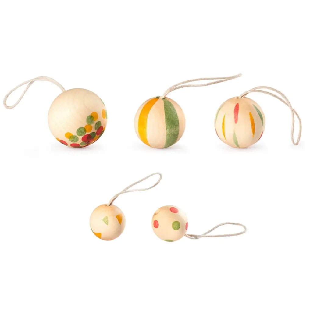 Wonder Balls Wooden Ornament Set