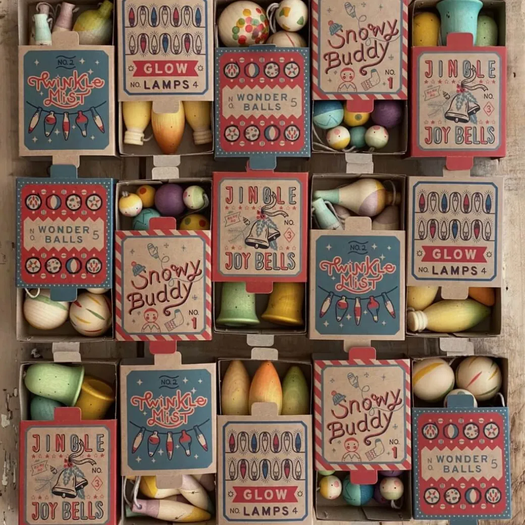 Wonder Balls Wooden Ornament Set