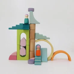 Wooden Building World Cloud Play Set