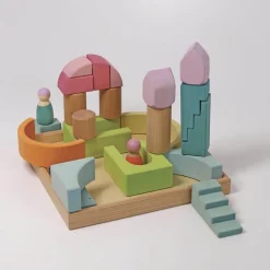 Wooden Building World Cloud Play Set