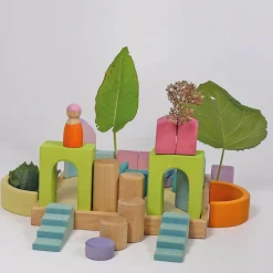 Wooden Building World Cloud Play Set