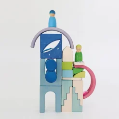Wooden Building World Polar Light Set
