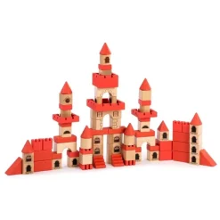 Wooden Castle Building Blocks Set