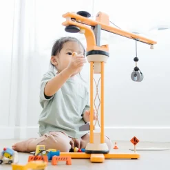 Wooden Construction Toys Crane Set