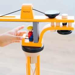 Wooden Construction Toys Crane Set