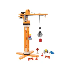 Wooden Construction Toys Crane Set