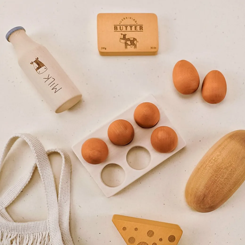 Wooden Country Play Food Set