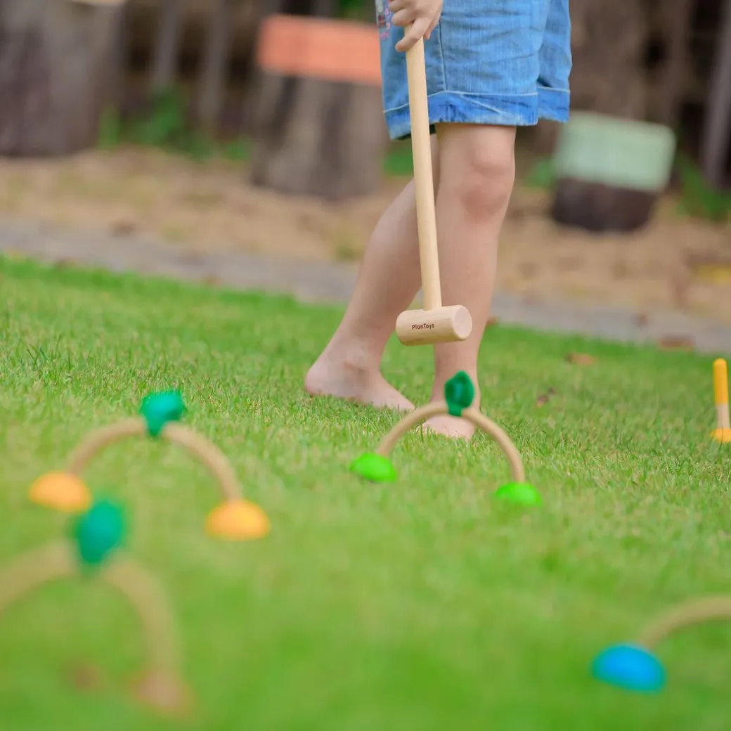 Wooden Croquet Set