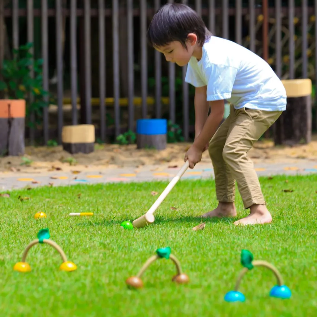 Wooden Croquet Set