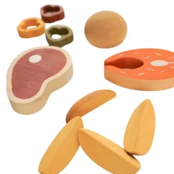 Wooden Dinner Play Food Set