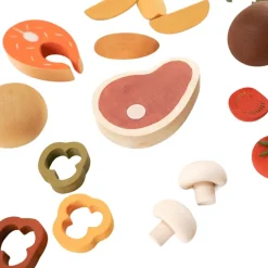 Wooden Dinner Play Food Set