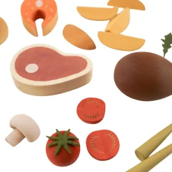 Wooden Dinner Play Food Set