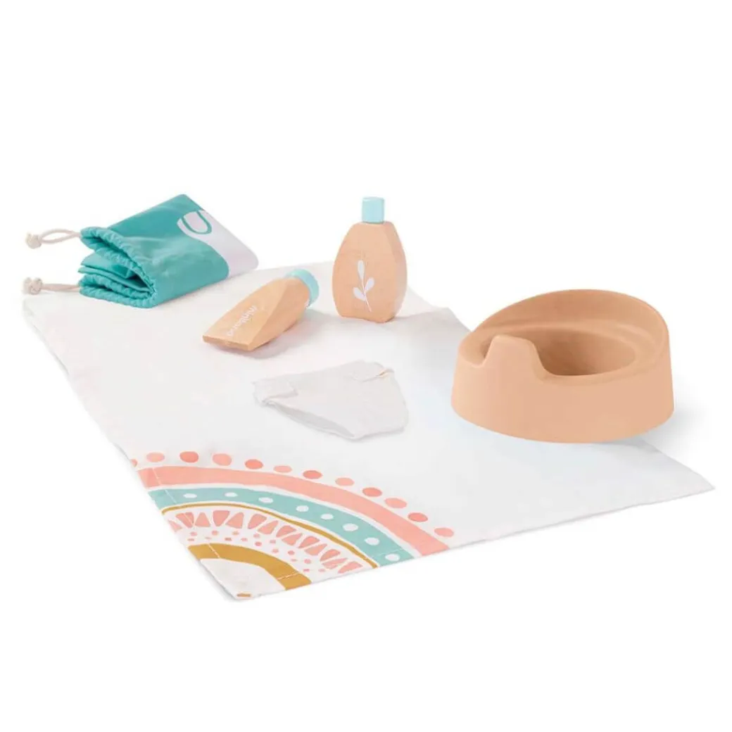 Wooden Doll Care Set