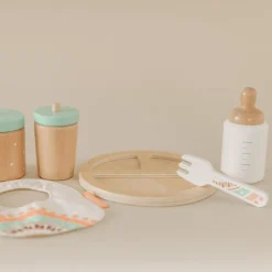 Wooden Doll Feeding Set