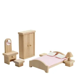 Wooden Dollhouse Furniture - Classic Bedroom