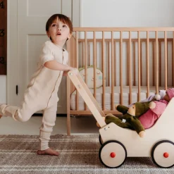 Wooden Doll Pram