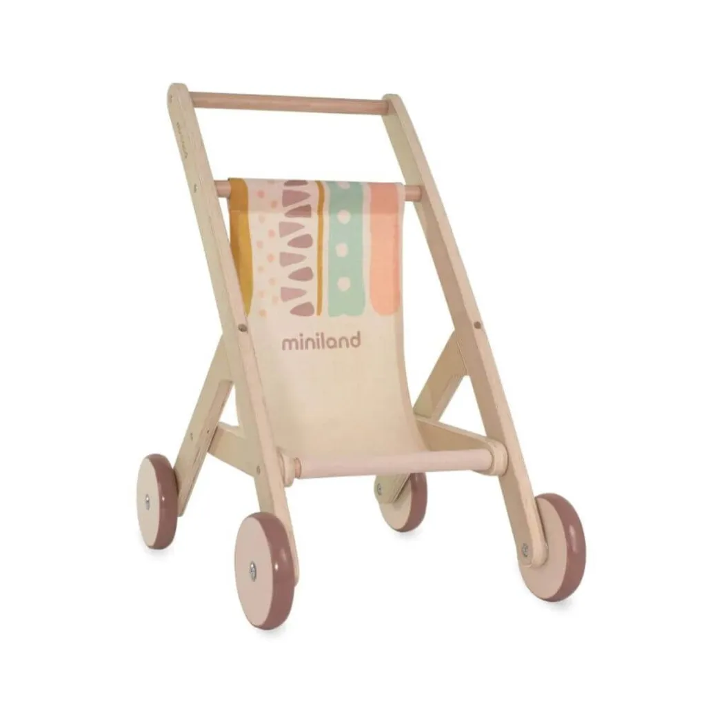 Wooden Doll Stroller