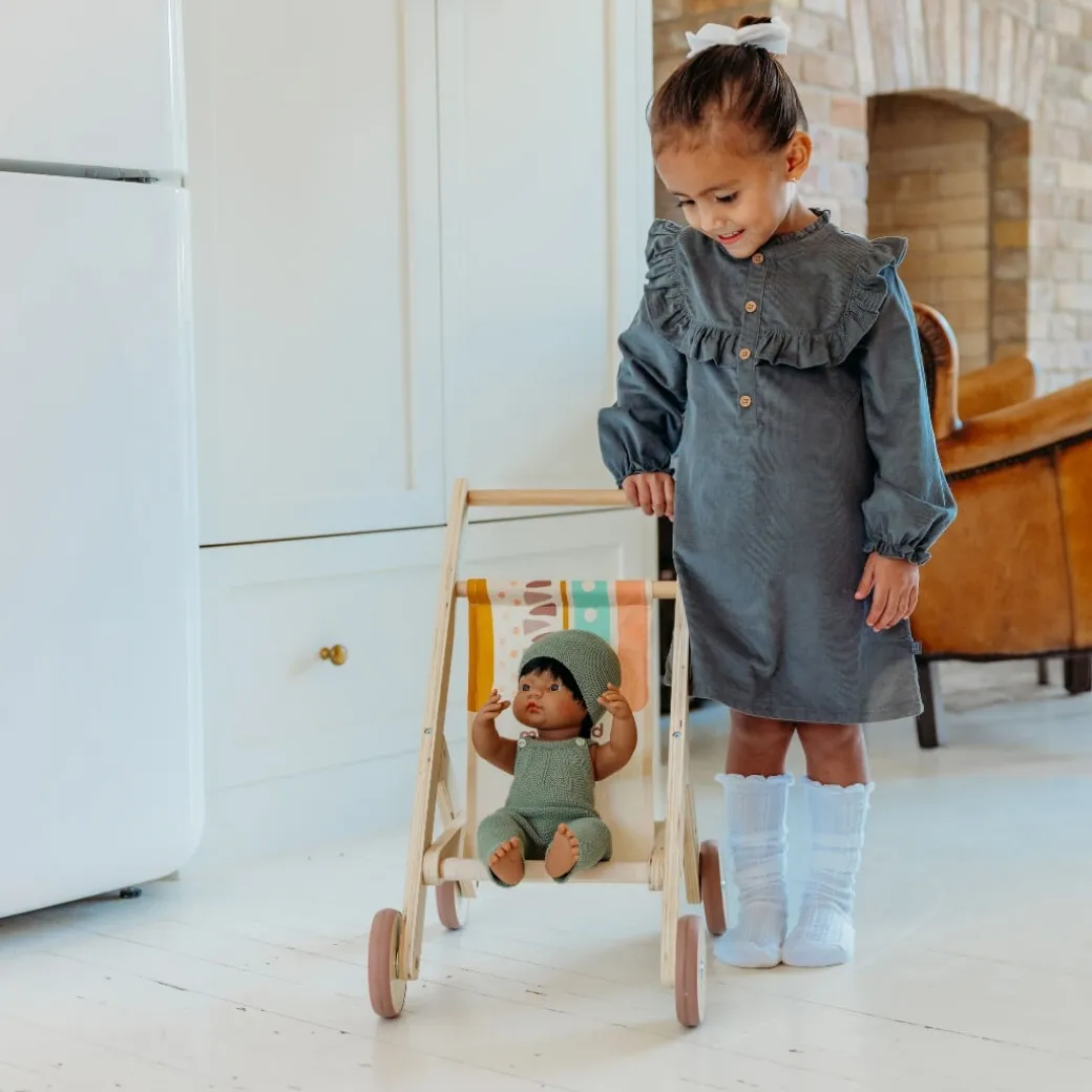 Wooden Doll Stroller