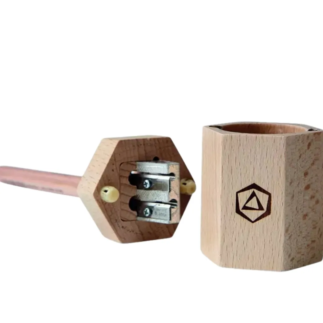 Wooden Dual Pencil Sharpener