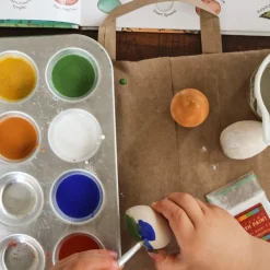 Wooden Egg-Painting Craft Kit