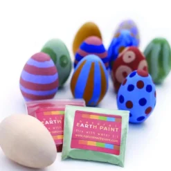 Wooden Egg-Painting Craft Kit