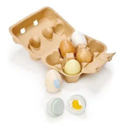 Wooden Eggs, Set of 6