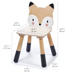 Wooden Forest Fox Chair