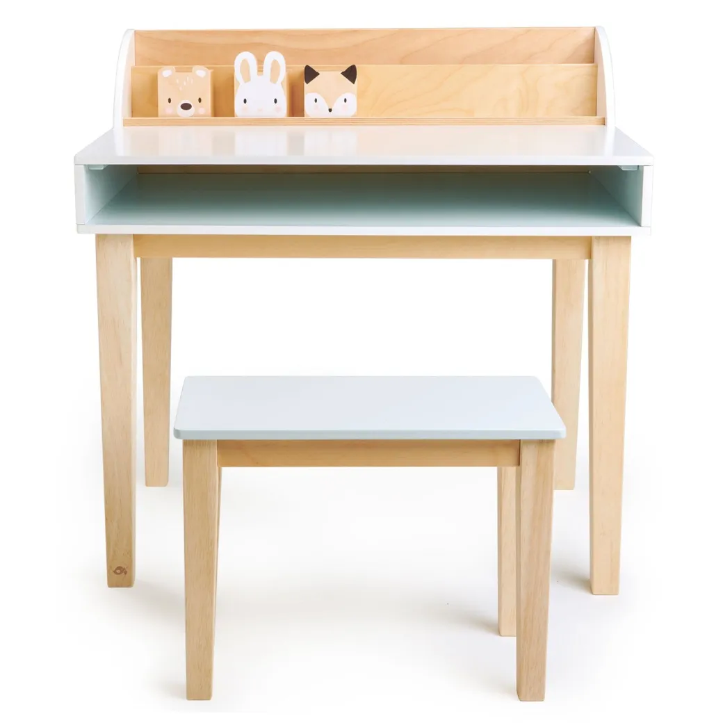 Wooden Forest Friends Desk and Chair