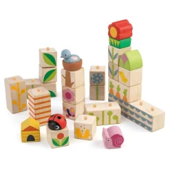 Wooden Garden Blocks Set