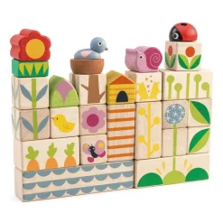 Wooden Garden Blocks Set