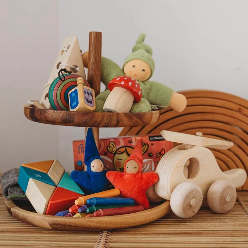 Wooden Hanukkah Dreidel