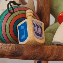 Wooden Hanukkah Dreidel