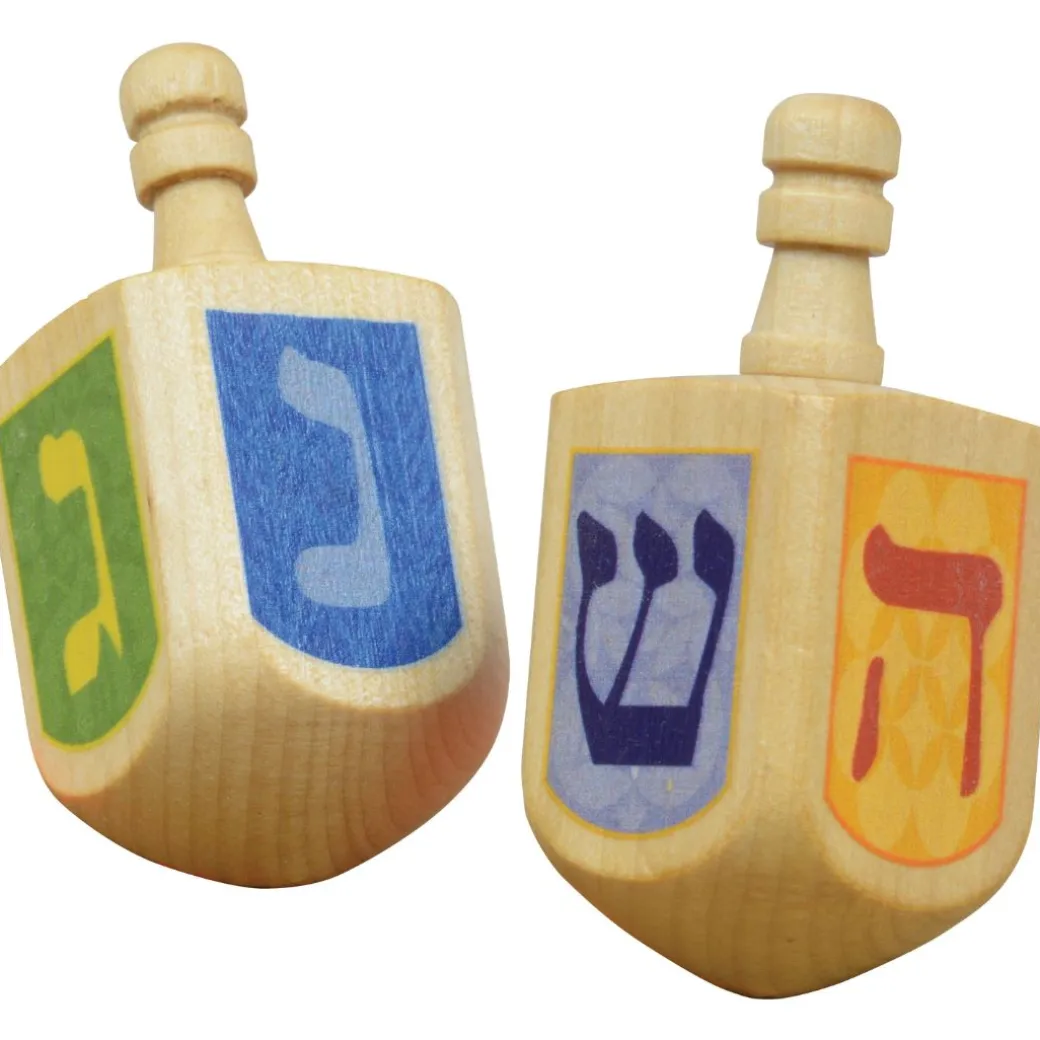 Wooden Hanukkah Dreidel