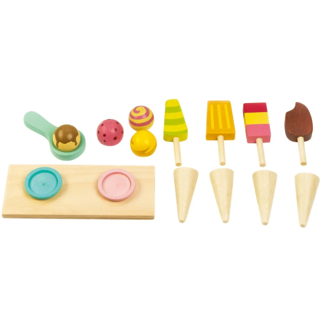 Wooden Ice Cream Cart Play Set