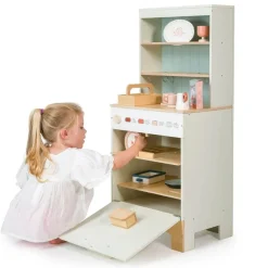 Wooden Kitchen Hutch and Dishwasher Playset