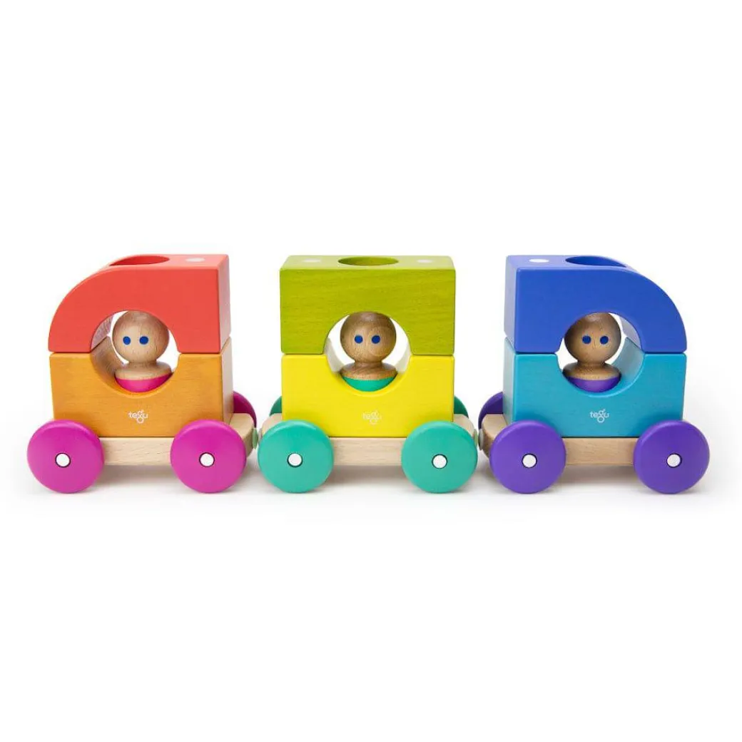 Wooden Magnetic Rainbow Tram