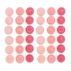 Wooden Mandala Set, Pink Flowers