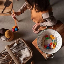 Wooden Mandala Set - Rainbow Eggs