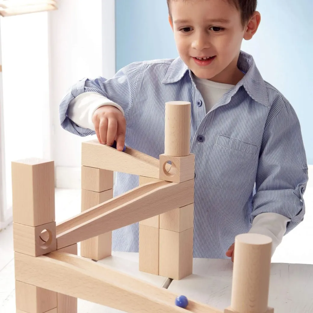 Wooden Marble Run Starter Set