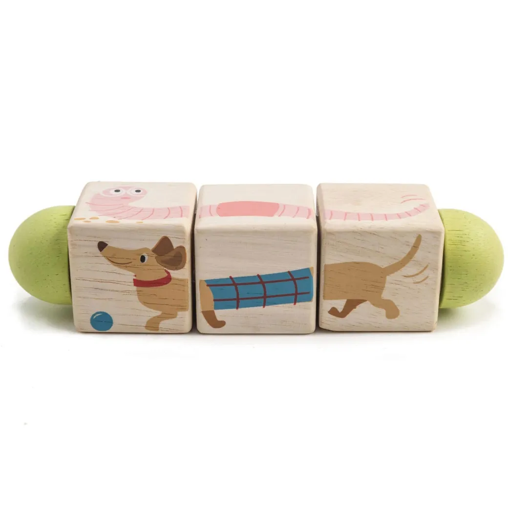 Wooden Mix and Match Twisting Puzzle