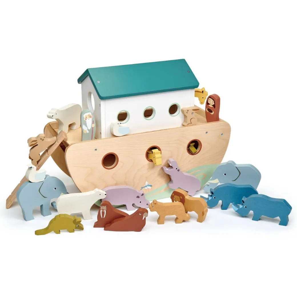 Wooden Noah’s Ark Play Set