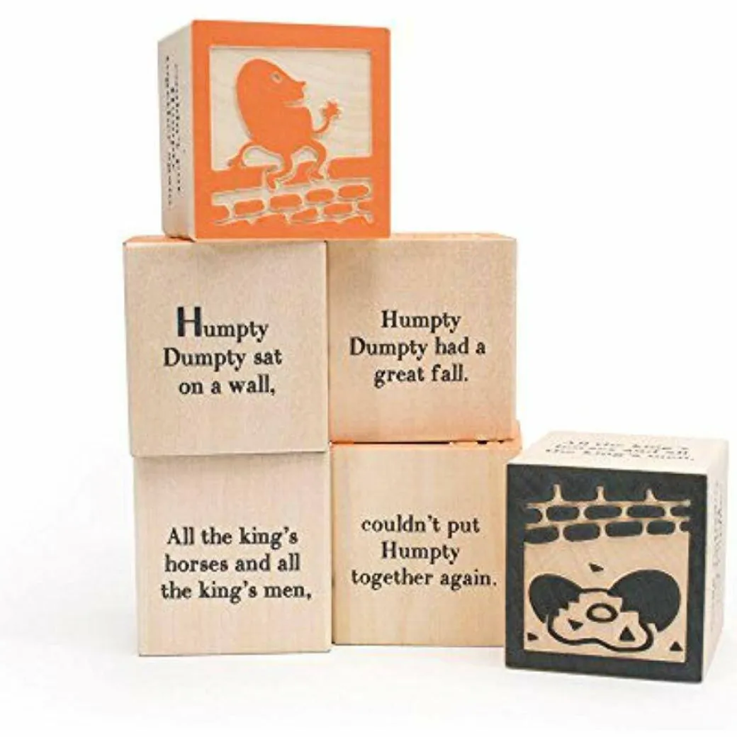 Wooden Nursery Rhyme Blocks