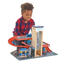 Wooden Parking Garage and Service Station