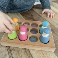 Wooden Pastel Sorting Board